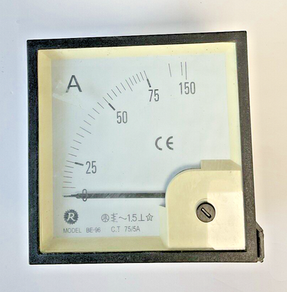 RISESUN BE-96 ANALOG PANEL METER C.T 75/5A ***LOTOF2***