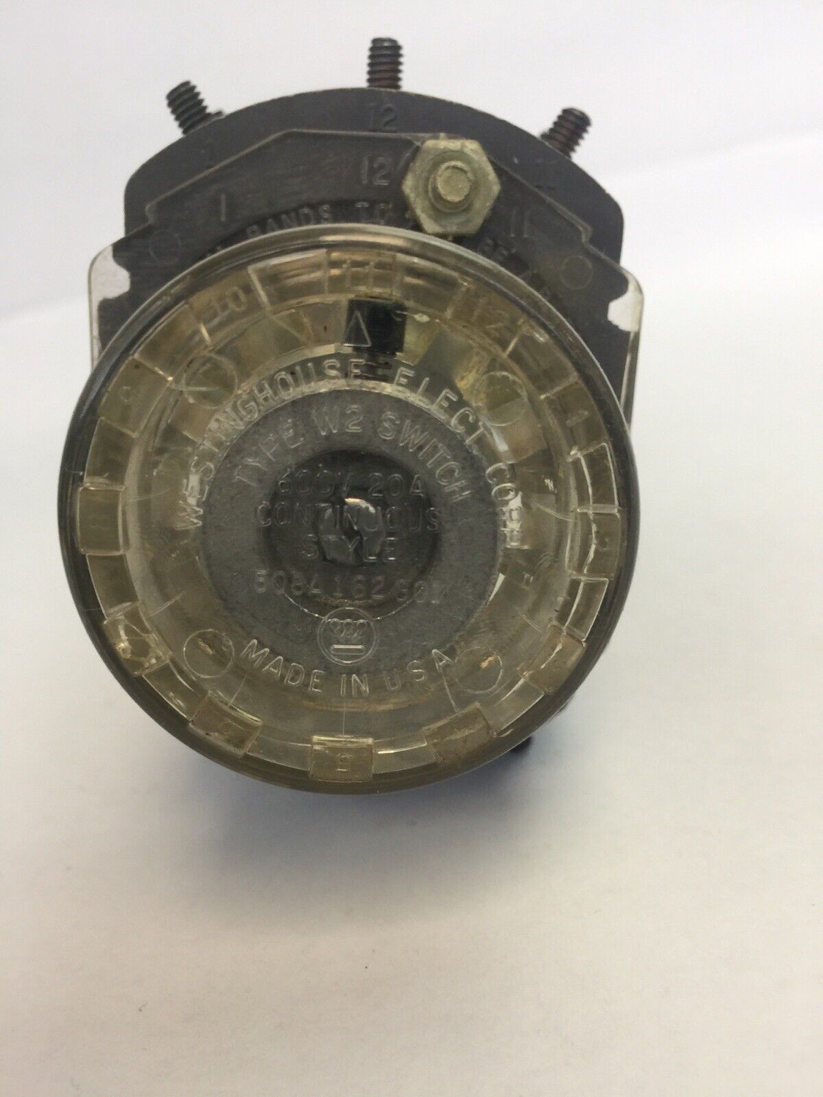 WESTINGHOUSE 508A162G01 TYPE W2 SWITCH 600V 20A ROTARY SWITCH NO HANDLE