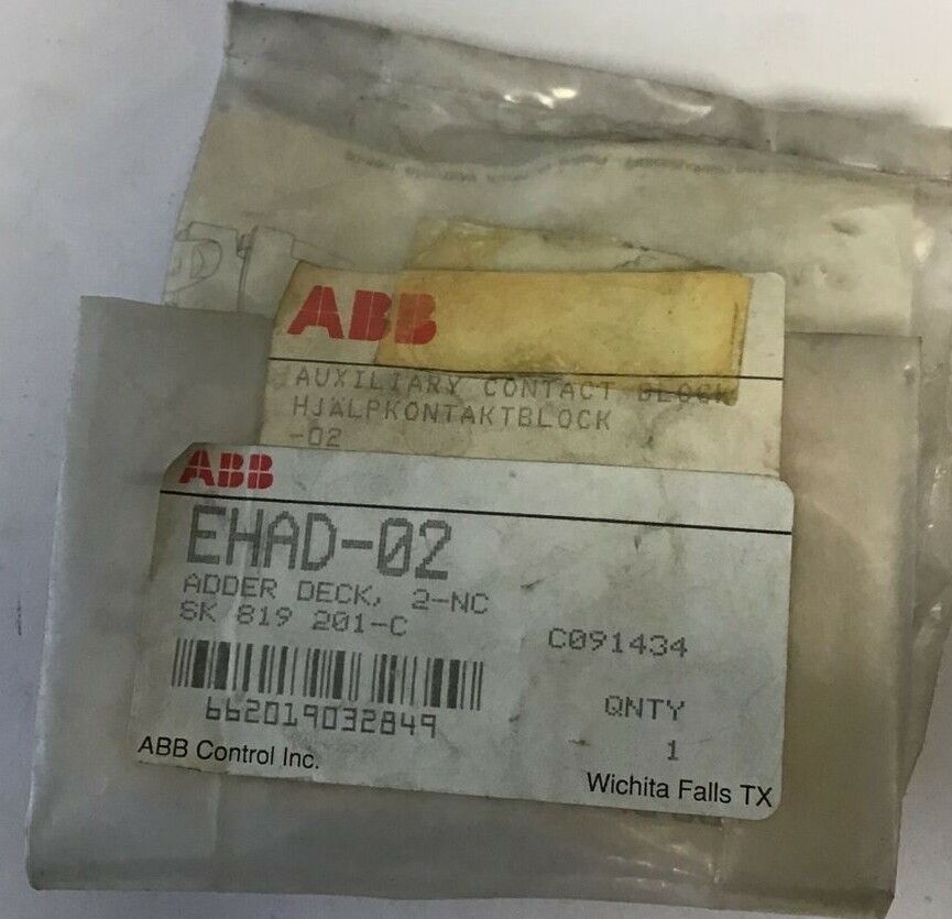 ABB EHAD-02 ADDER DECK 2NC SK 819 201-C