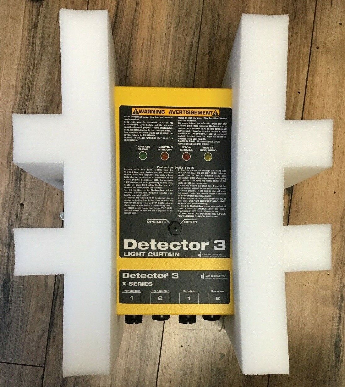 DATA INSTUMENTS/HONEYWELL 3LC-BXWQDH DETECTOR 3 LIGHT CURTAIN CONTROLLER