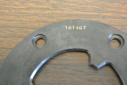 181704 / MACHINED PART / BLK / 4-1/4" DIAMETER / APPROX. 2-5/16" ID NEW SURPLUS