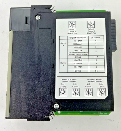 ALLEN BRADLEY 1756-DHRIO SER.E COMMUNICATION INTERFACE FWREV.7.2 24VDC