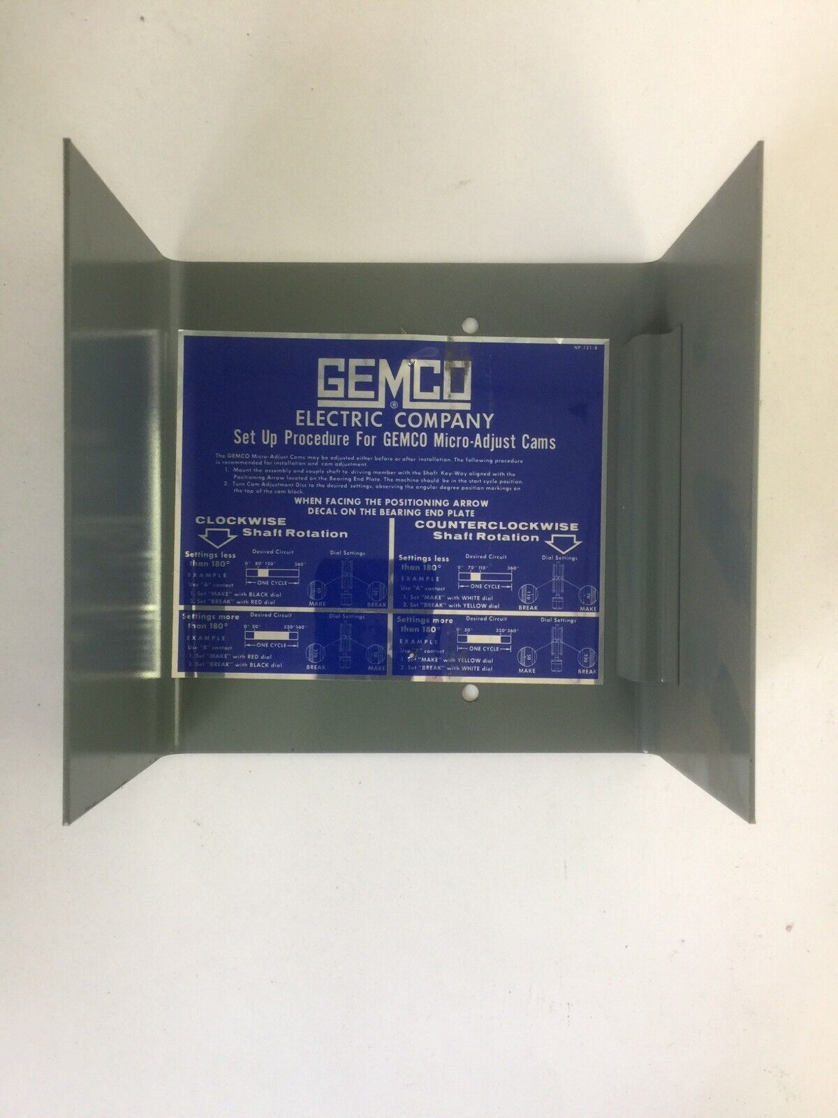 GEMCO 1980-104L-SP-X ROTATING CAM LIMIT SWITCH