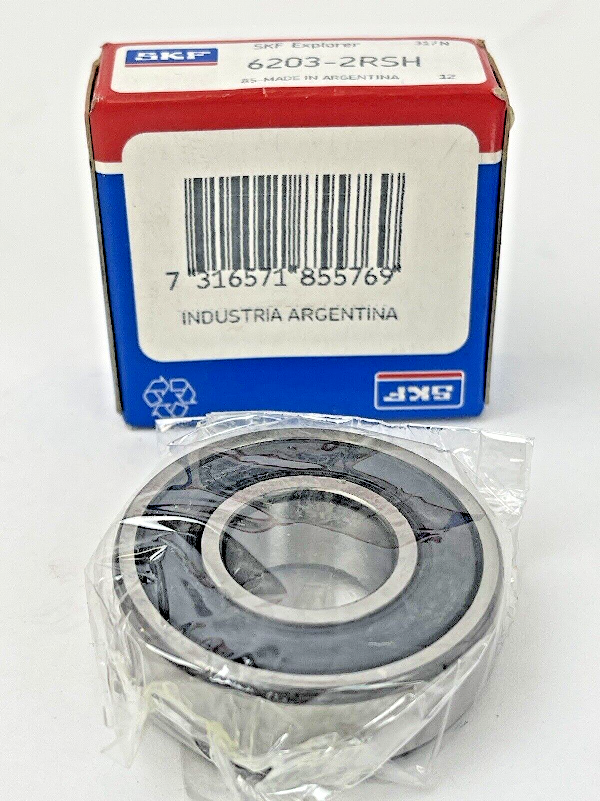 SKF - ***LOT OF 2*** - 6203-2RSH - DEEP GROOVE BALL BEARING - 17x40x12 (mm)