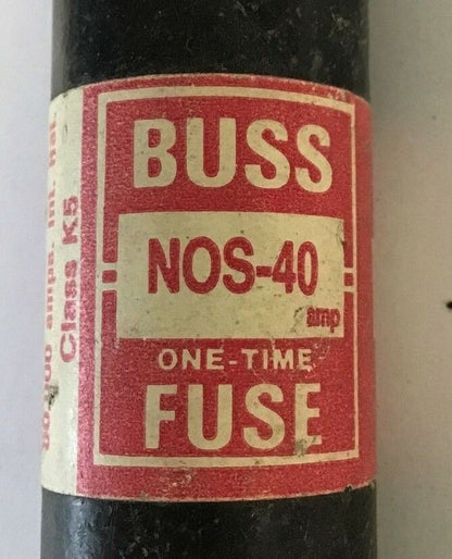 BUSS NOS-40 FUSE CLASS K5 600VAC***LOTOF8***