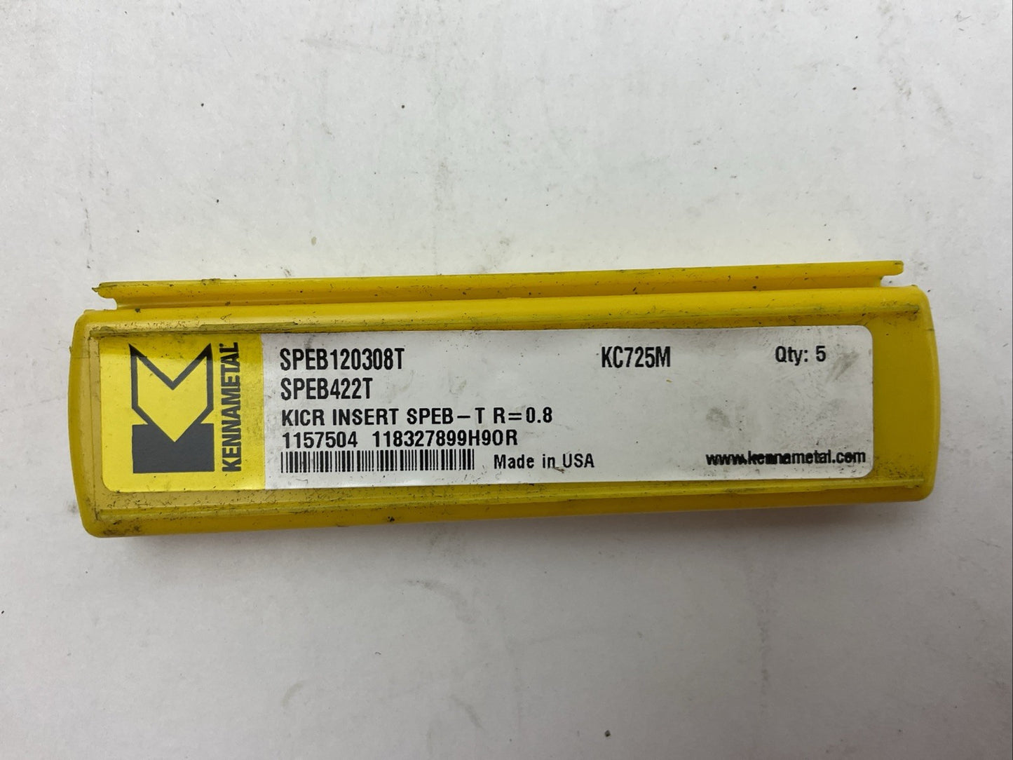 KENNAMETAL SPEB120308T KC725M SPEB422T CARBIDE INSERT (BOX OF 5)