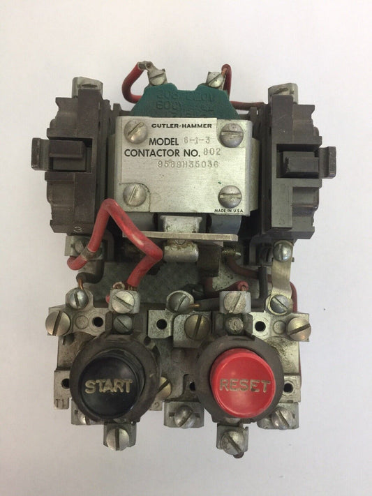 CUTLER HAMMER 9589H3503G STARTER MODEL 6-4-3 COIL 208/220V 60CY