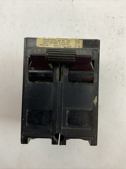 MURRAY MP215 2POLE CIRCUIT BREAKER 15AMP 120/240VAC