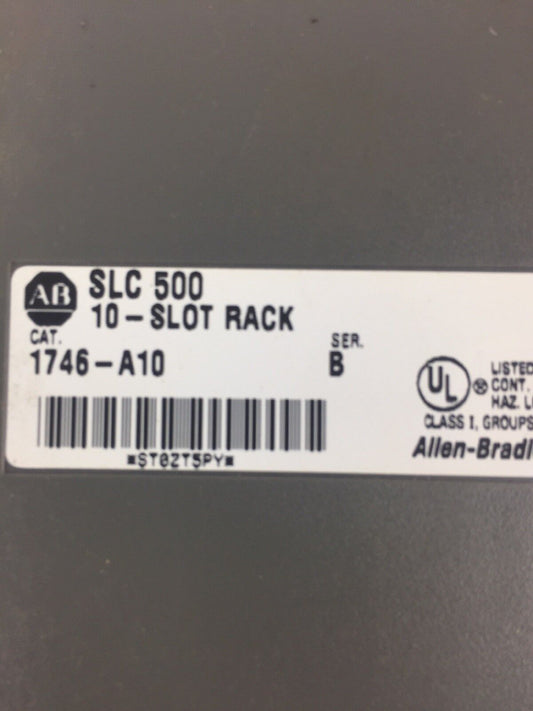 ALLEN BRADLEY 1746-A10 SLOT RACK SER B