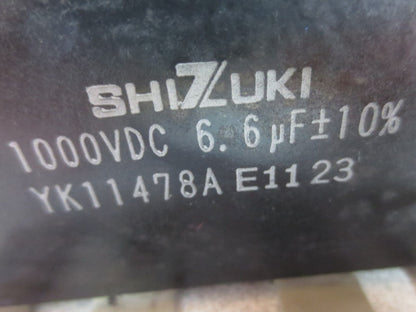 SHIZUKI YK11478A E1123 CAPACITOR - 1000VDC, 6.6µF +/- 1.0%