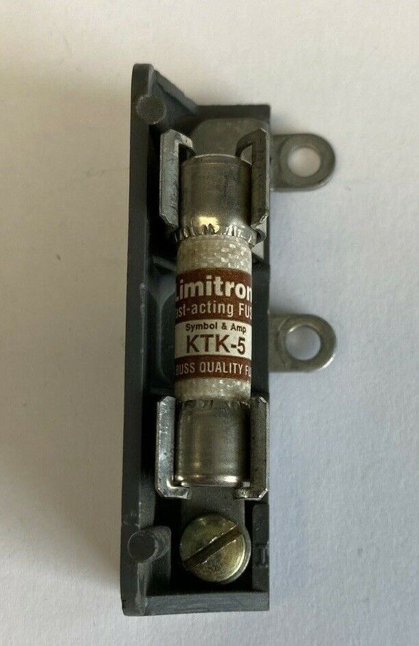 Bussmann F-21529 Fuse Holder with Bussmann Limitron KTK-5 5A 600V Fuse