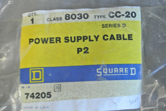SQUARE D 8030 CC-20 POWER SUPPLY CABLE P2 / NEW SURPLUS