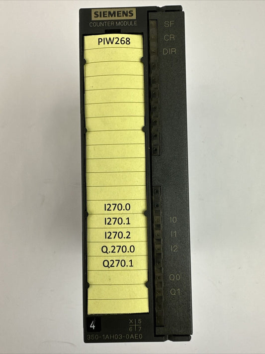 SIEMENS 1P 6ES7 350-1AH03-0AE0 COUNTER MODULE OUTPUT 24VDC 0.5A