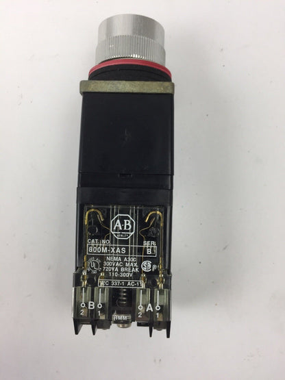 ALLEN BRADLEY 800MR-H33B KEY SELECTOR SWITCH