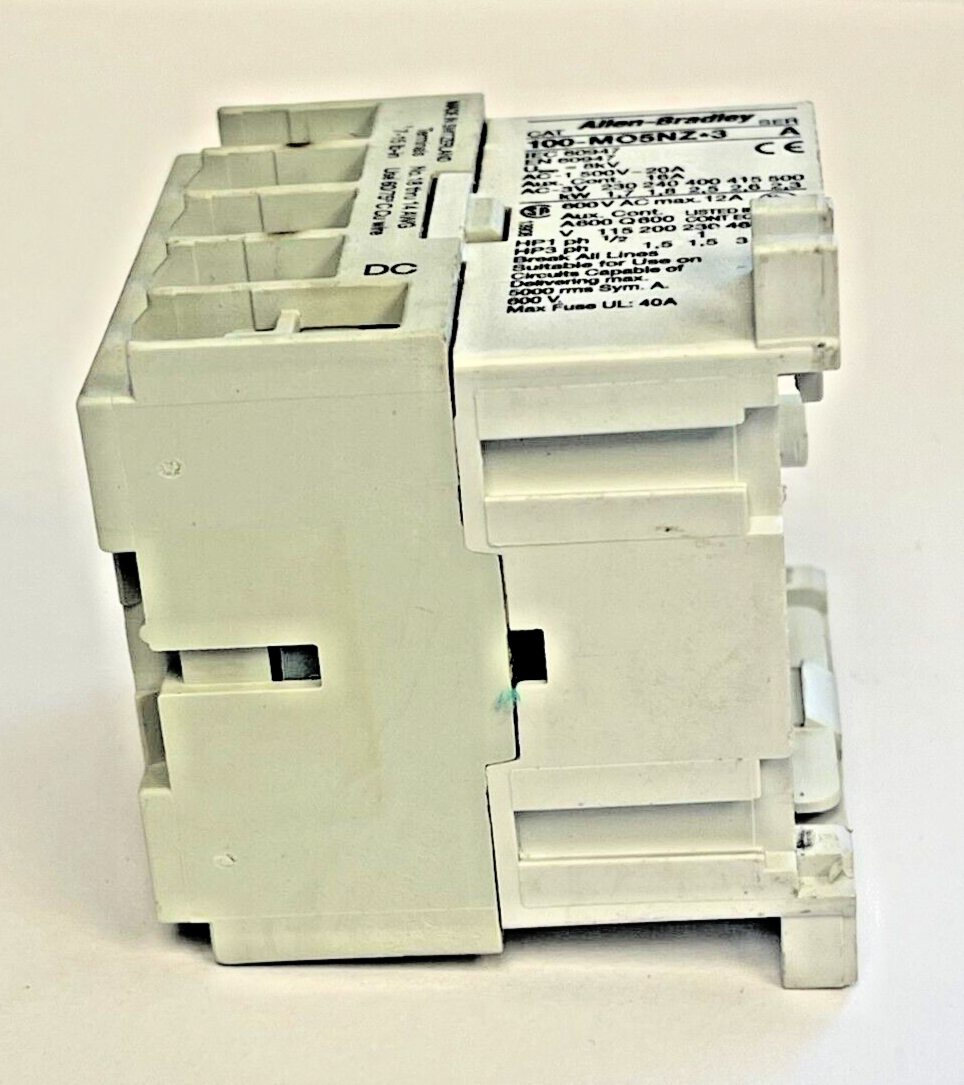 ALLEN BRADLEY - 100-MO5NZ*3 SER. A 24VDC COIL MOTOR STARTER CONTACTOR
