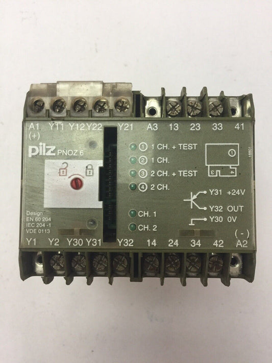 PILZ PNOZ 6 3S/1O SAFETY RELAY 24 VDC 4.5W