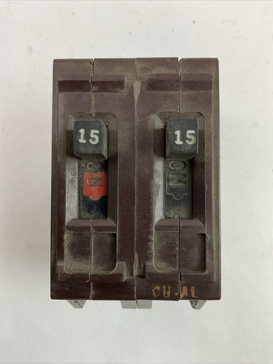 WADSWORTH A215 15AMP 120/240VAC 2POLE CIRCUIT BREAKER