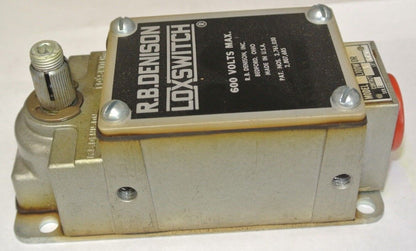 R.B. DENISON L100WDR-2M LIMIT SWITCH 600V MAX NEW SURPLUS  GOULD / TELEMECANIQUE