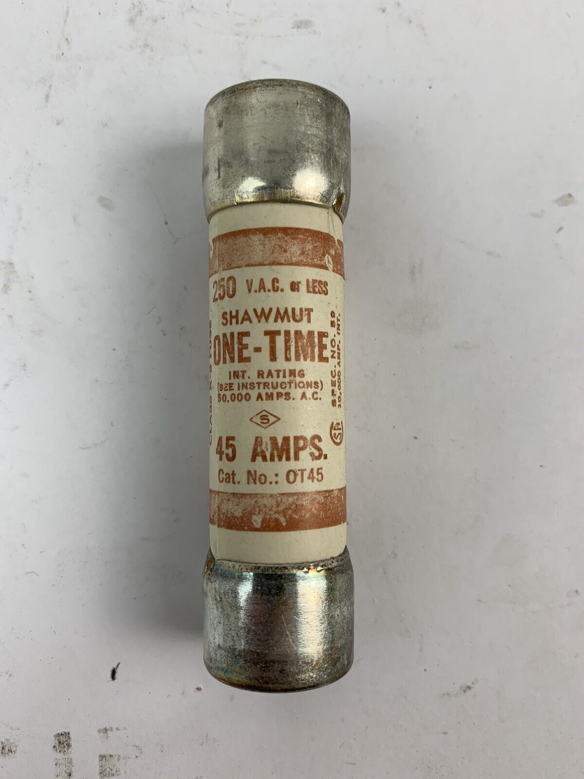 Gould Shawmut One-Time OT45 45A 250V Fuse "Lot of 10"