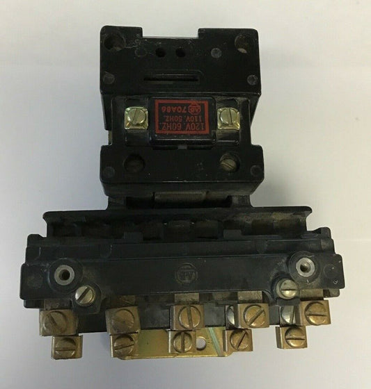 ALLEN BRADLEY 702-A0D94 OVERLOAD RELAY SER.K575V 5HP W/70A86 110V.60HZ COIL