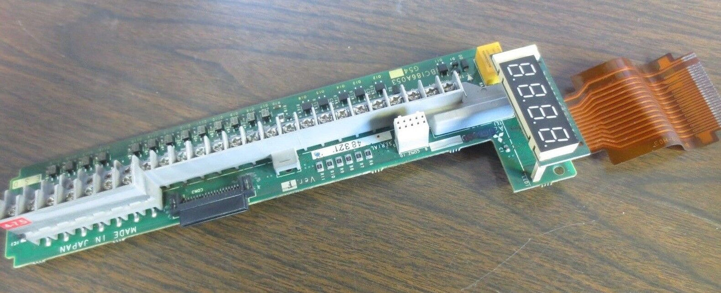 YASKAWA BC186A053 CPU BOARD / DIGITAL READ-OUT / TERMINAL STRIP / CIRCUIT BOARD