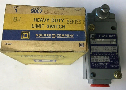 SQUARE D CLASS 9007 B62NC2 SER.B LIMIT SWITCH