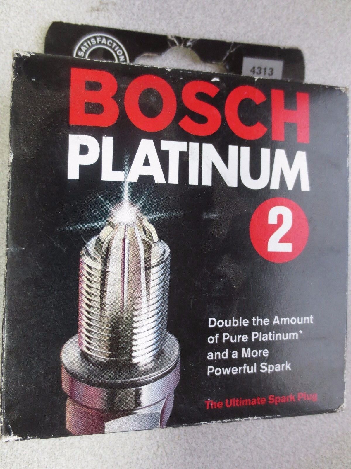 BOSCH 4313 / 0 242 235 753 PLATINUM 2 SPARK PLUGS - NEW SURPLUS, PACK of 4