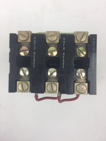 ALLEN BRADLEY 593-BOV16 OVERLOAD RELAY FOR STARTER NEMA 0-1, 5 OPEN TYPE 3 POLE