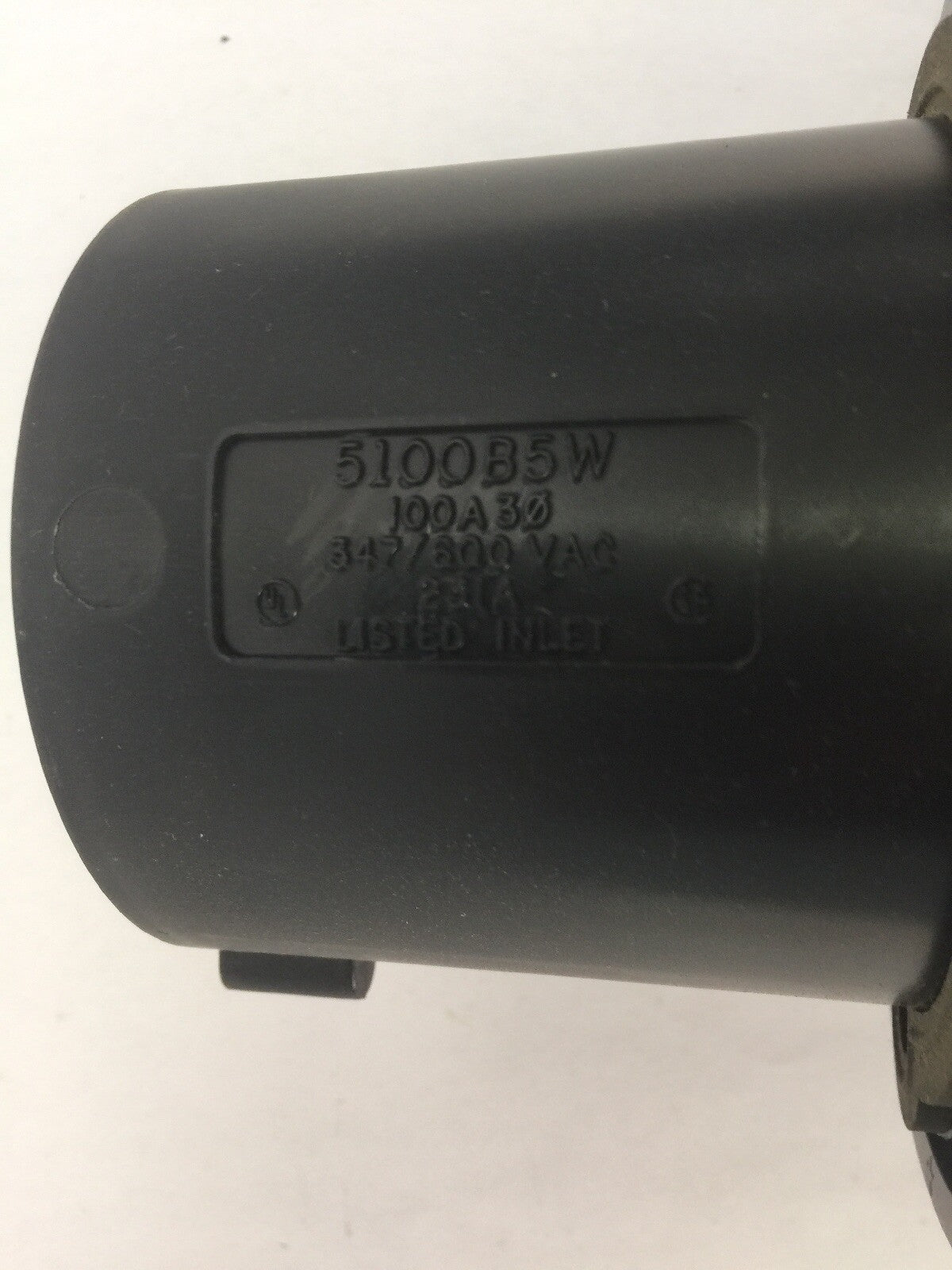 HUBBELL 4100B5W PIN & SLEEVE WATERTIGHT INLET 100A 600VAC 3 POLE 4 WIRE GROUNDIN