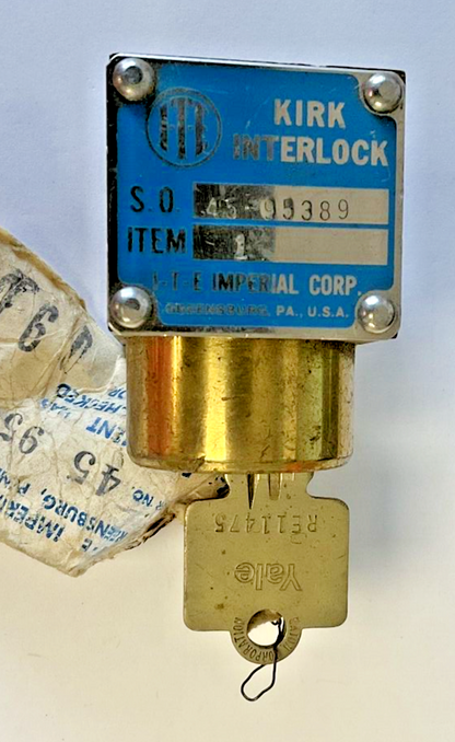 ITE 45-95389 KIRK INTERLOCK ITEM 1 KEYED