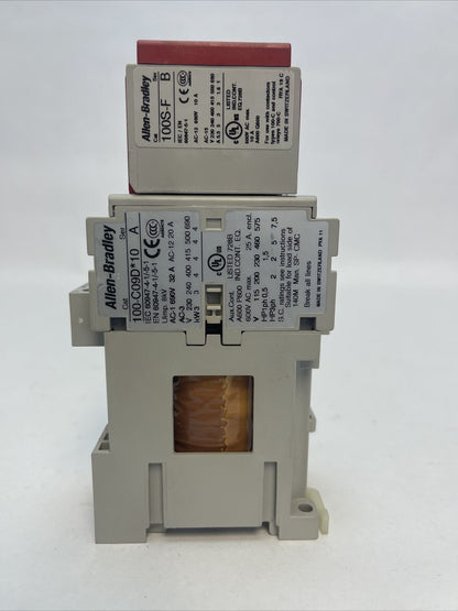 ALLEN BRADLEY 100S-C09DJ14C (100-C09D*10 600VAC 25A 7.5HP COIL 24VDC 100S-F)