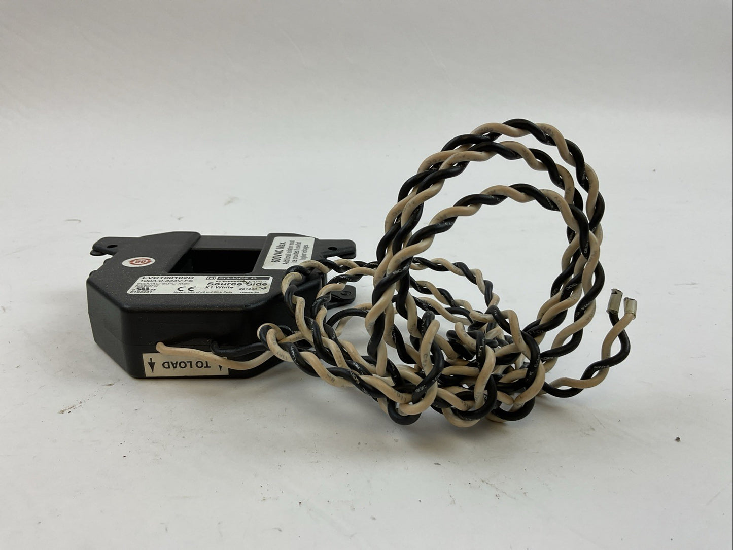 SQUARE D LVCT00102D CURRENT TRANSFORMER SPLIT CORE 100A:0.333V FS 600VAC 50/60HZ