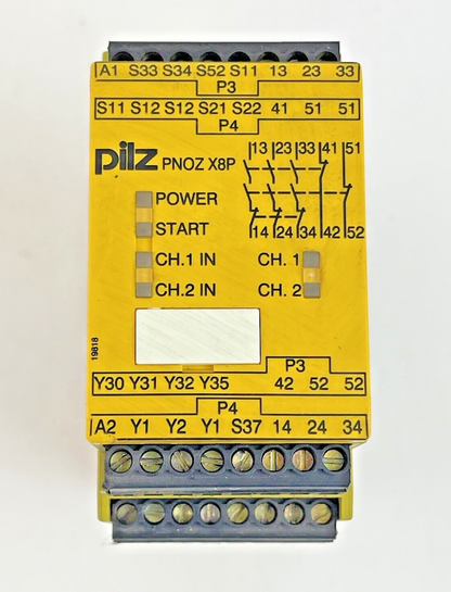 PILZ - PN0ZX8P 24VDC 3n/o 2n/c 2so - SAFETY RELAY - 24VDC, 3.5 W