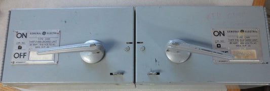 GENERAL ELECTRIC THFP361L TWIN PANELBOARD SWITCH - 30A, 600VAC, 3-POLE