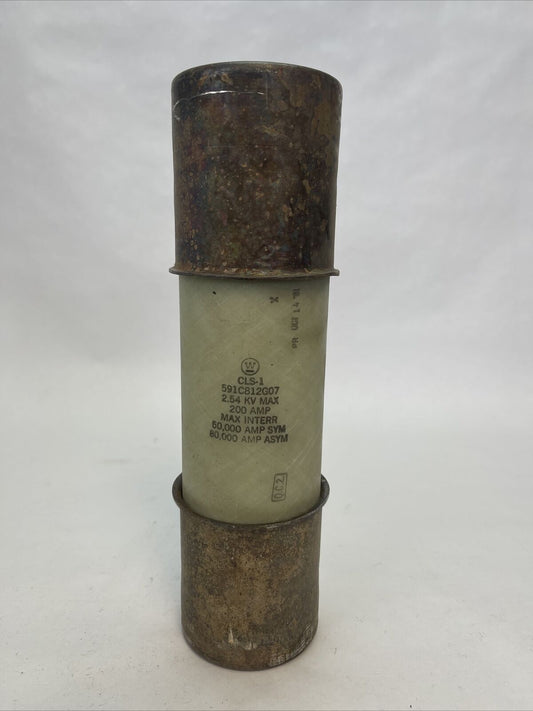 WESTINGHOUSE 591C812G07 CLS-1 FUSE 2.54KV 200AMP