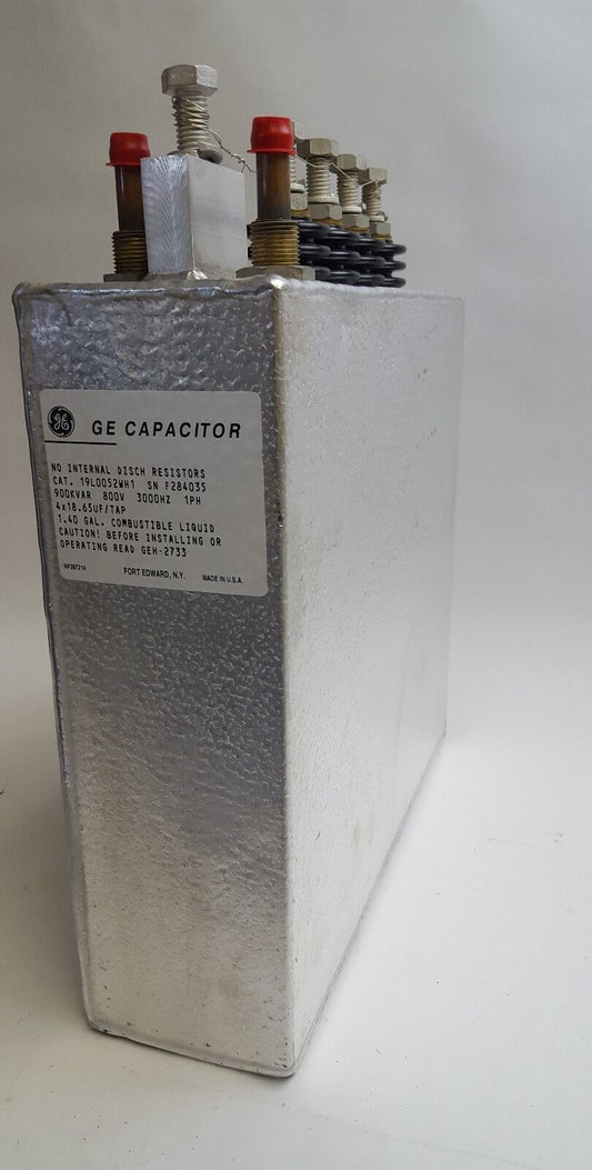GE 19L0052WH1 CAPACITOR - 900KVAR, 800V, 3000Hz, 4x18.65 uF/TAP 19L0052WH1