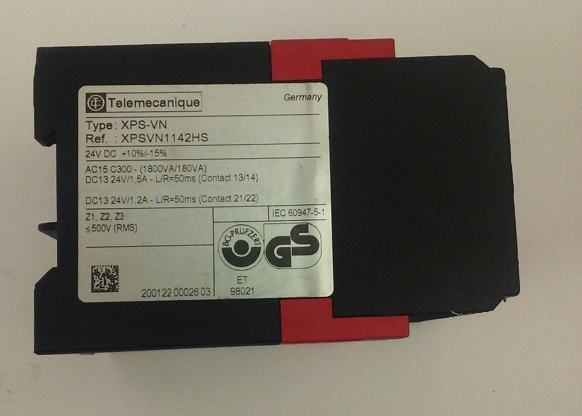 TELEMECANIQUE XPS-VN XPSVN1142HS SAFETY RELAY