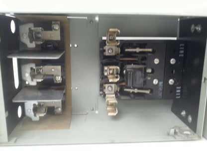 GE TYPE QMR QMR361L QMR361R TWIN FUSIBLE INTERRUPTER SWITCH 30A  600V W/HARDWARE