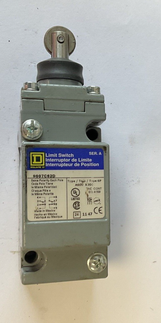 SQUARE D 9007C62D LIMIT SWITCH SER.A TYPE 6P