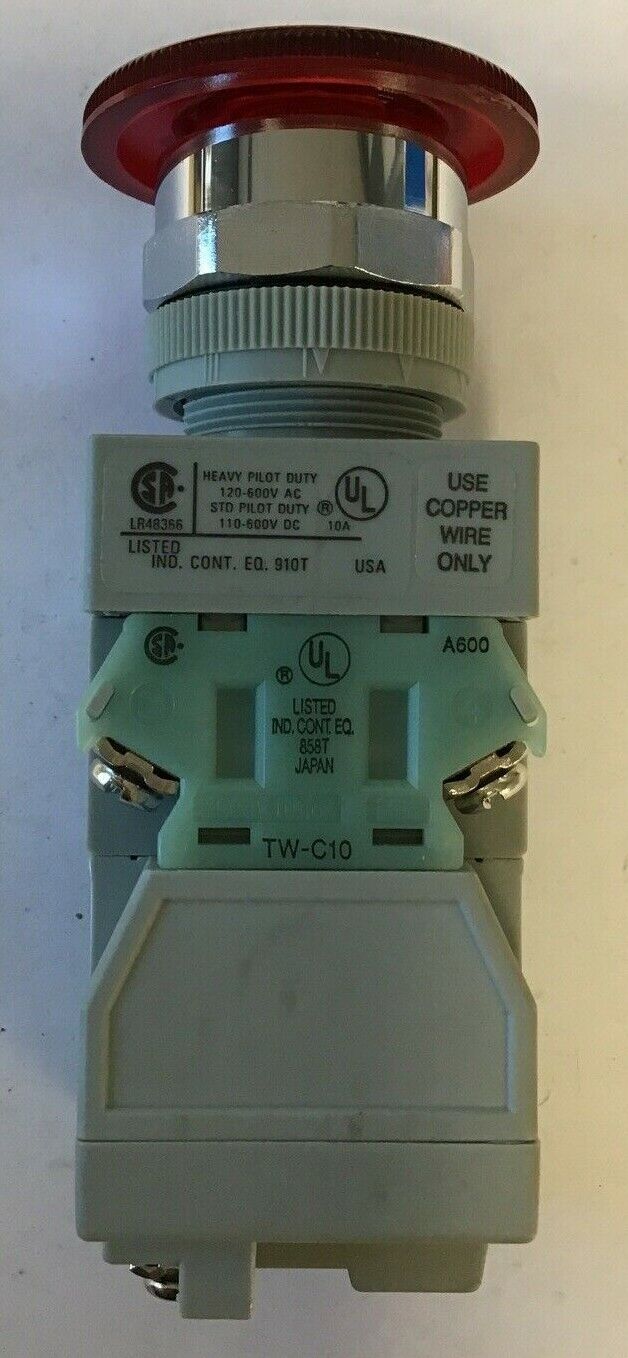 IDEC PUSH BUTTON AVLW424611-R 120-600VAC 110-600VDC