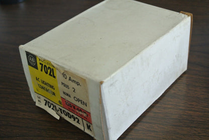 ALLEN-BRADLEY 702L-TOD92 AC LIGHTING CONTACTOR 120V, 10A, 2-POLE - NEW SURPLUS