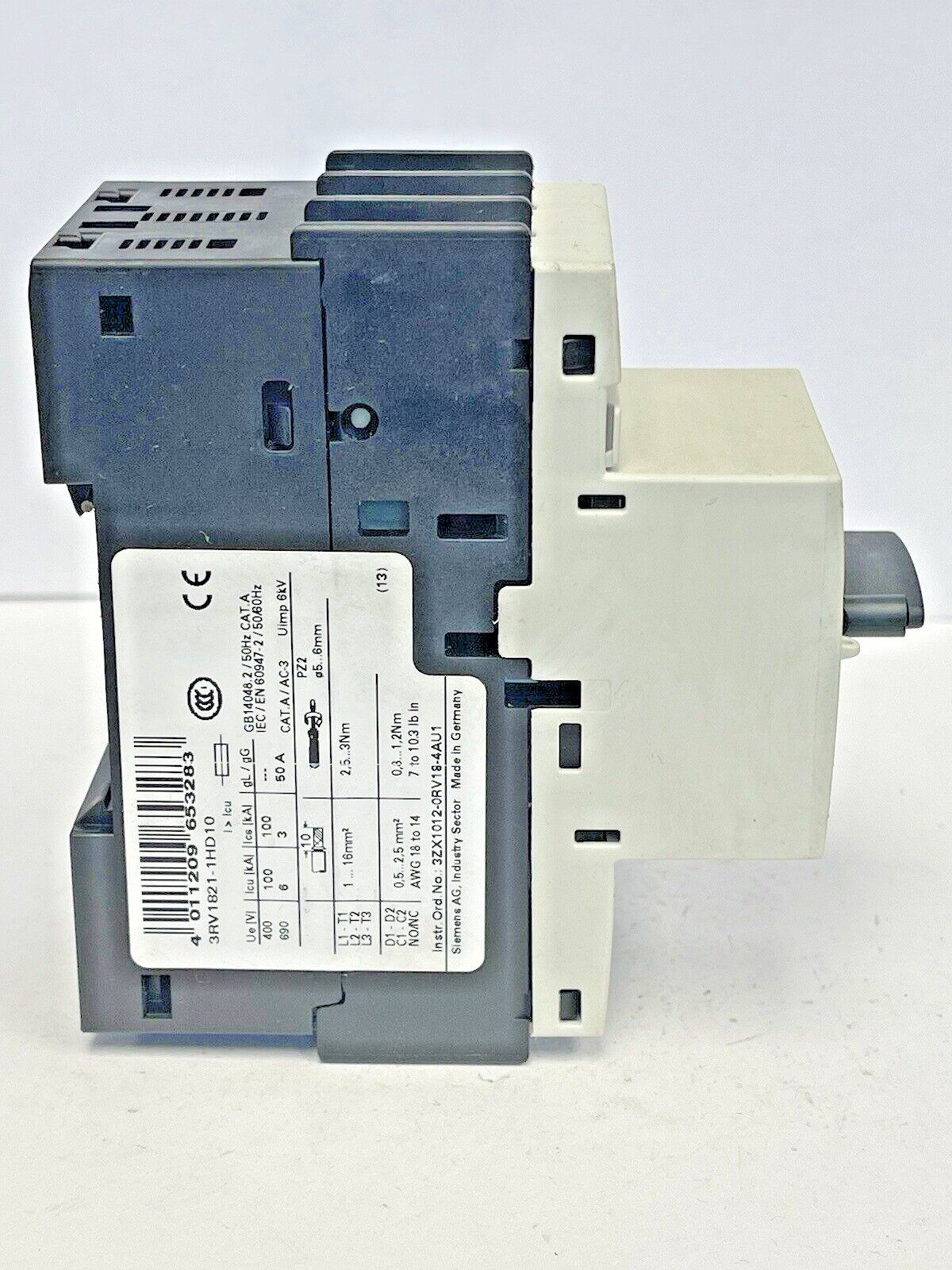 SIEMENS - 3RV1821-1HD10 - CIRCUIT BREAKER / TRANSFORMER PROTECTOR