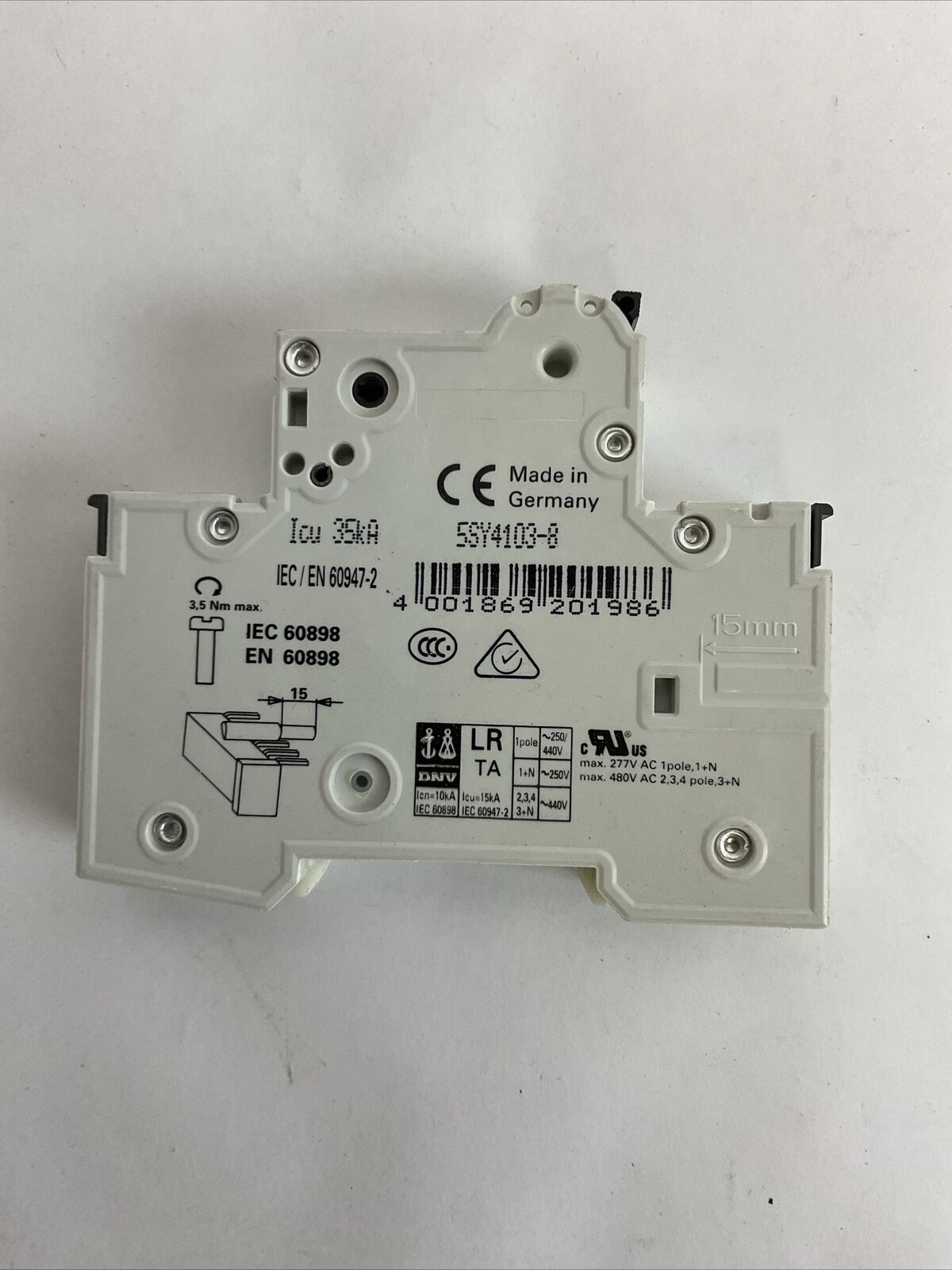 SIEMENS 5SY4103-8 CIRCUIT BREAKER 230/400VAC (LOT OF 3)