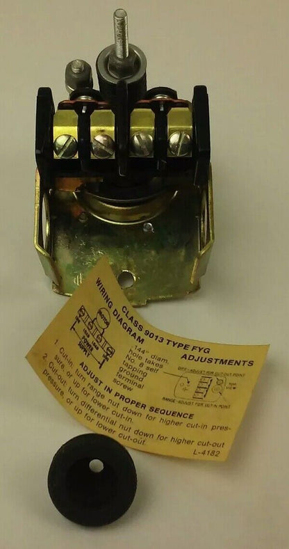 SQUARE D 9013 FYG2 PRESSURE SWITCH, 60-80PSI, 2P, 3PH, 115/230/32V, 3HP