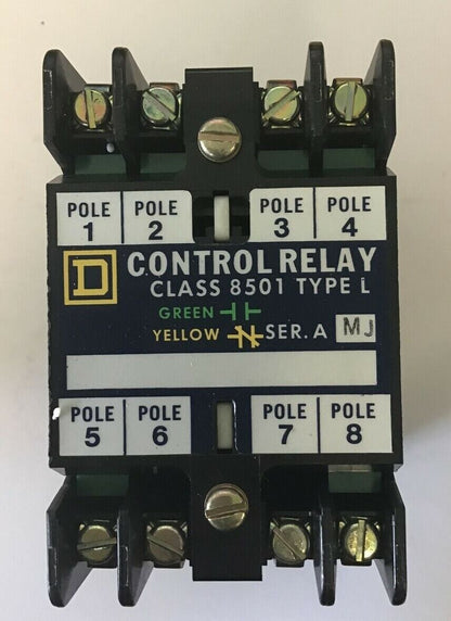 SQUARE D 8501 LO-60 AC MAGNETIC RELAY SER.A 120-60/110-50
