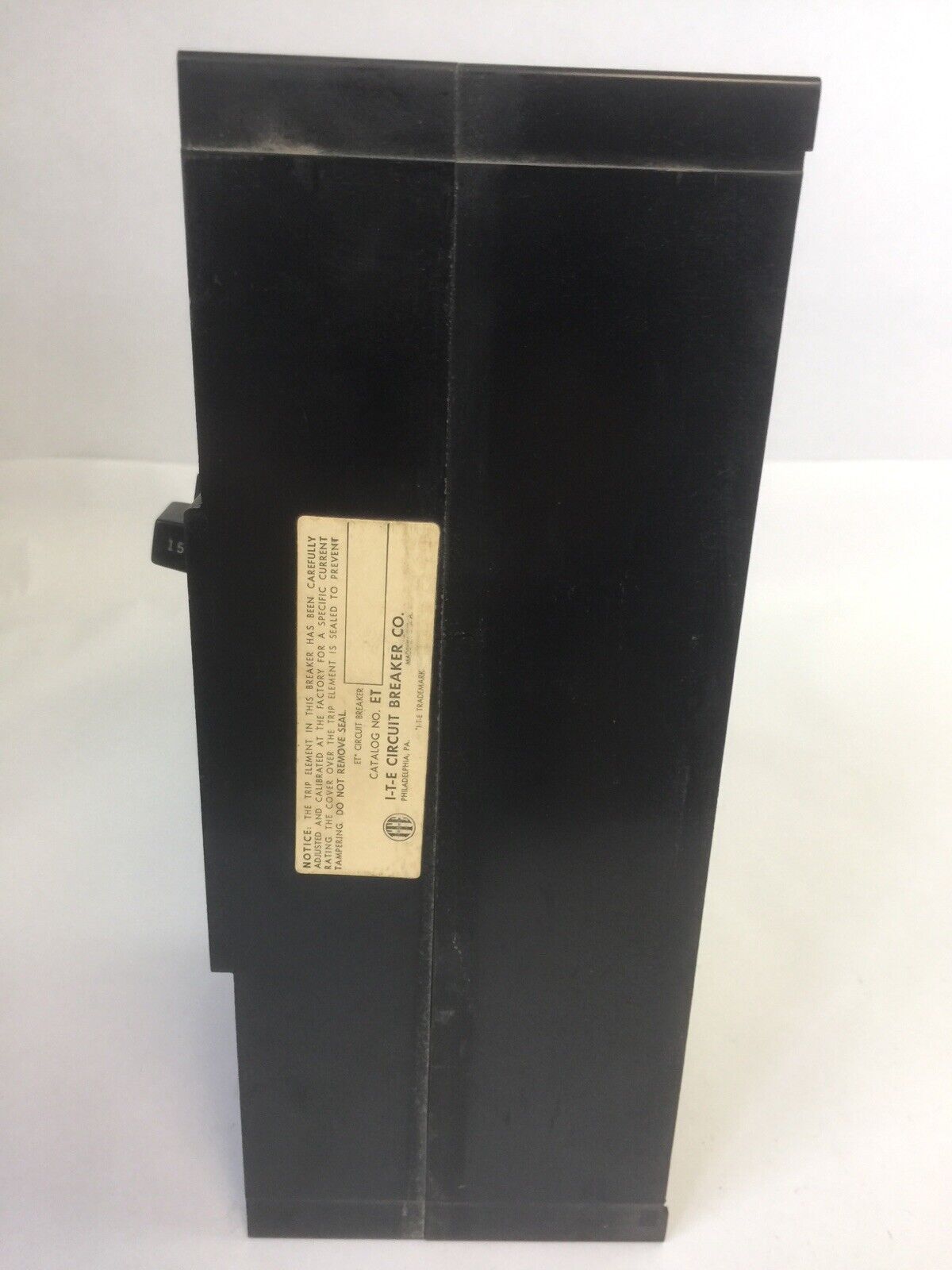 ITE SIEMENS ET-4734 CIRCUIT BREAKER 600VAC 250VDC 150AMP 2POLE