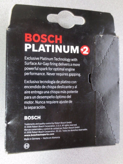 BOSCH 4316 / 0 242 229 787 PLATINUM +2 SPARK PLUGS - NEW SURPLUS, PACK of 4