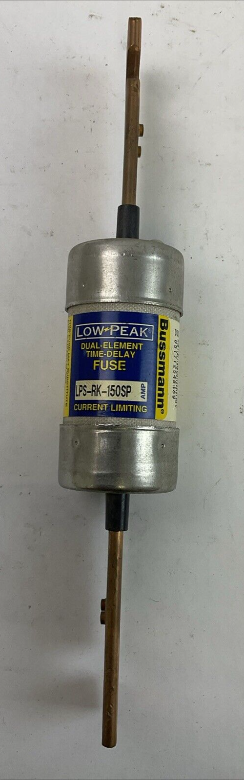 BUSSMANN LPS-RK-150SP LOW-PEAK DUAL-ELEMENT TIME DELAY FUSE 600VAC 300VDC 150AMP