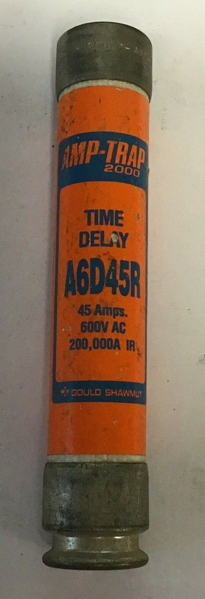 GOULD SHAWMUT A6D45R FUSE 45A 600V TIME DELAY AMP-TRAP 2000 ****LOTOF3****