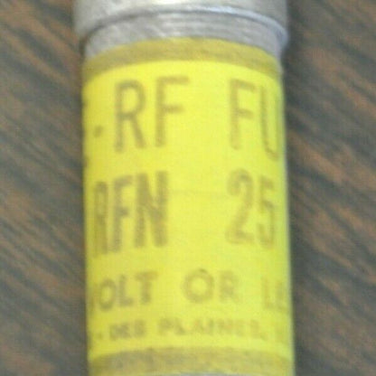 LOT of 3 / ECONOMY RFN25  TYPE RF FUSE / 25A / 250V / NEW SURPLUS